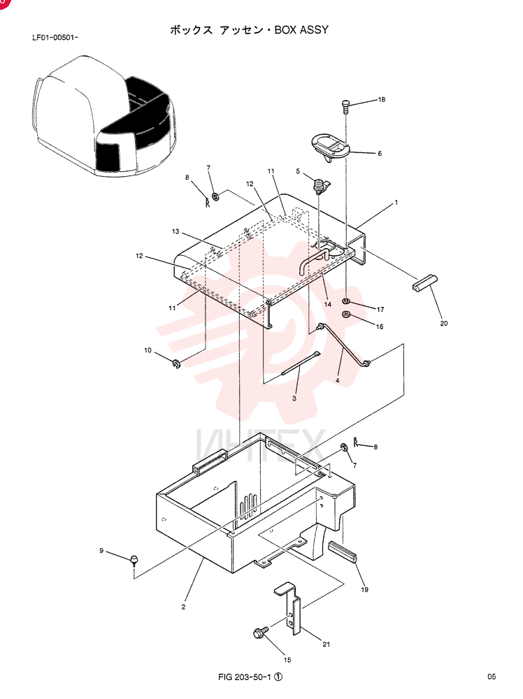 BOX LF21C01050F1