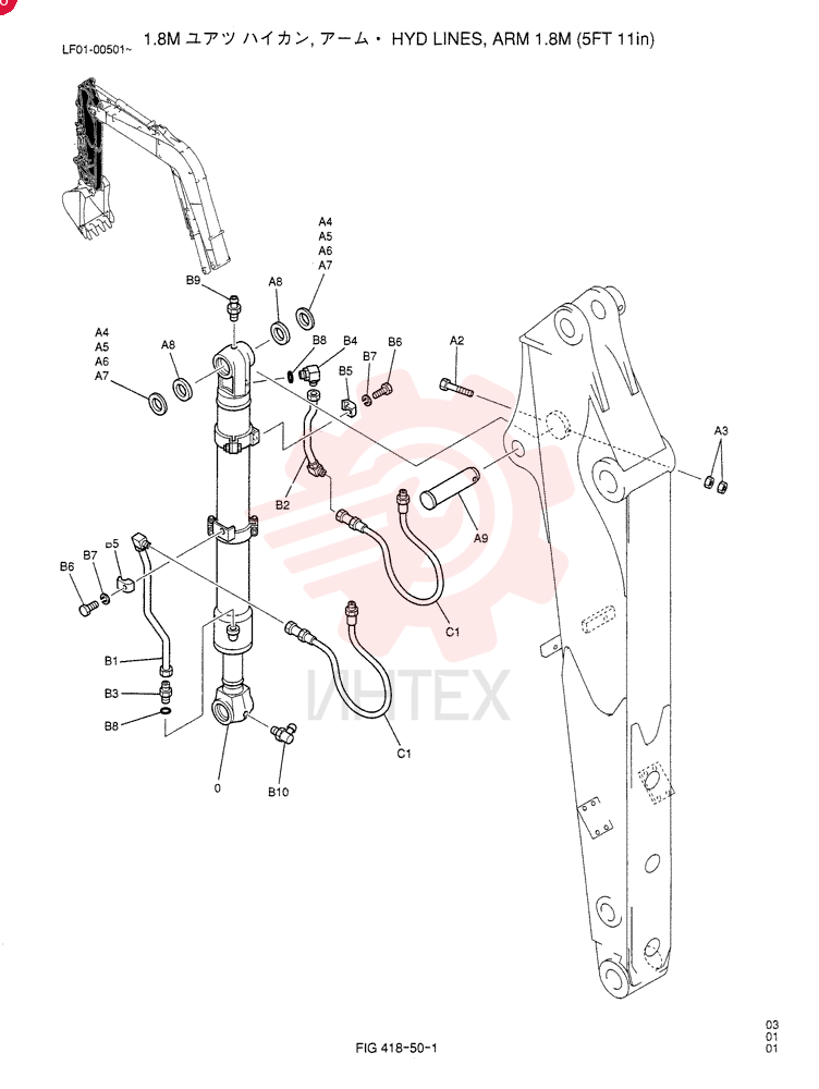 BUCKET CYLINDER YT01V00003F1 (1)