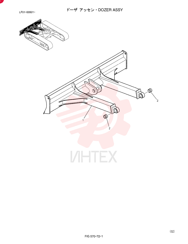 DOZER ASSY YT51B00024F1
