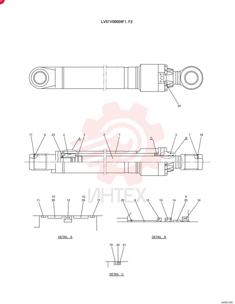 BUCKET CYLINDER LV01V00004F1 (2)