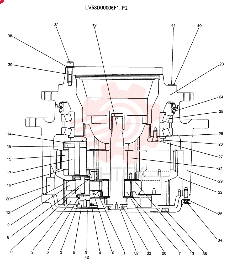 GEAR REDUCTION UNIT LV53D00006F1