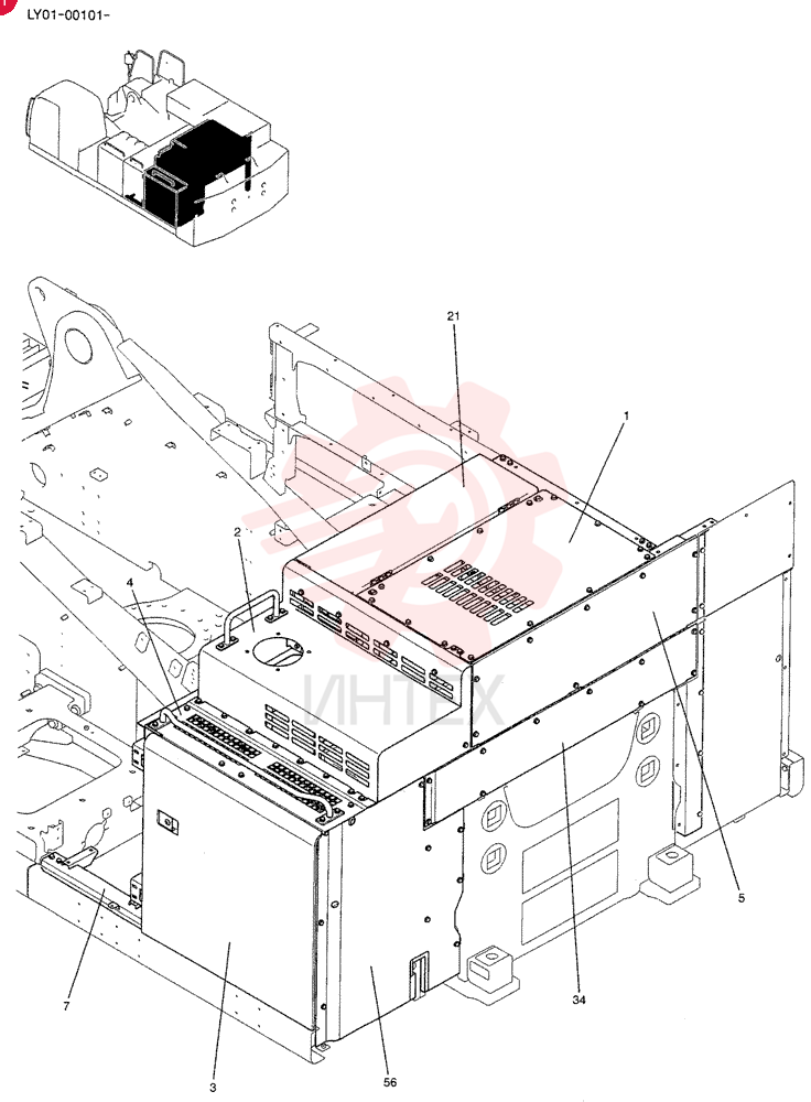 Hood Assembly, See Figure 02-55 (01) LV22C00006F1 (1)