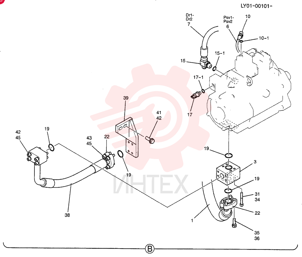 HYDRAULIC HOSE LV30H01001D4 (2)