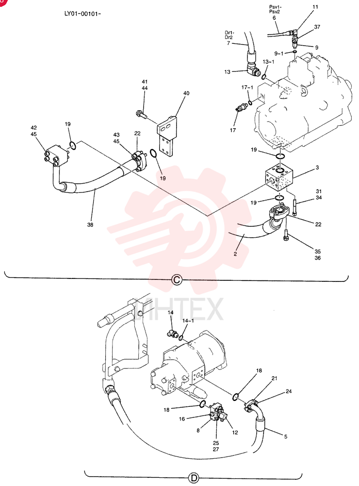 HYDRAULIC HOSE LV30H01001D4 (3)