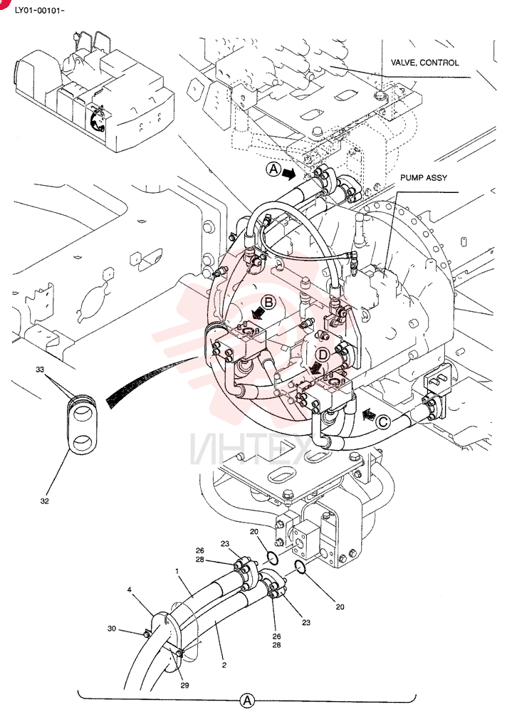 HYDRAULIC HOSE LV30H01001D4 (1)