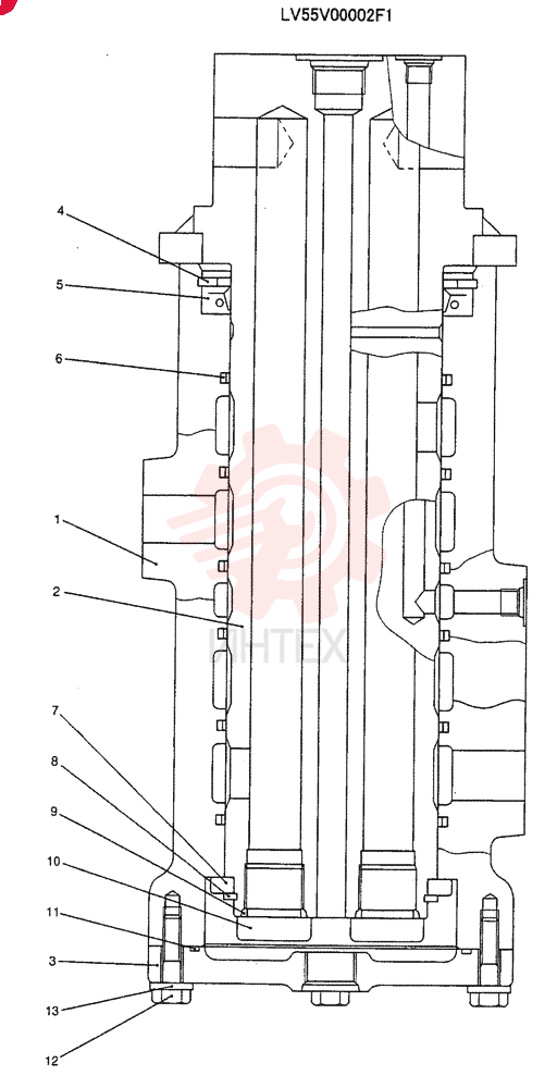 HYDRAULIC SWIVEL LV55V00002F1