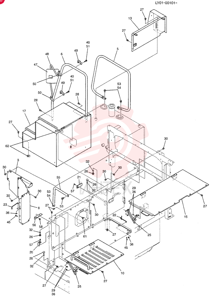 Panel Assy, Serial Range: LY01-00101-LY01-00103 LV21C02644F1 (3)