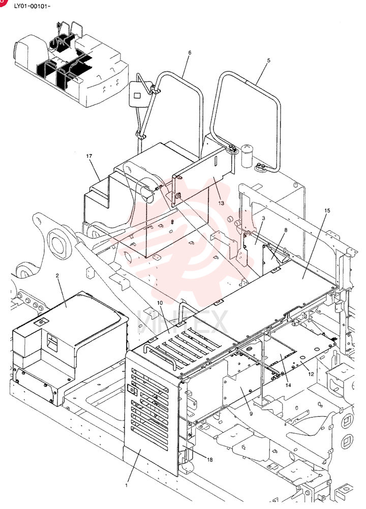 Panel Assy, Serial Range: LY01-00101-LY01-00103 LV21C02644F1 (1)