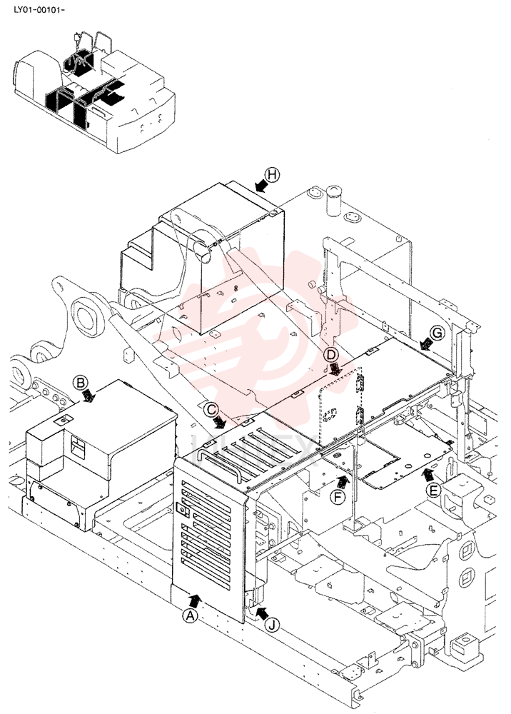 Panel, Incls. Refs. A1-5 & A1-6, Serial Range: LY01-00101-LY01-00103 LV21C02646P1 (1)