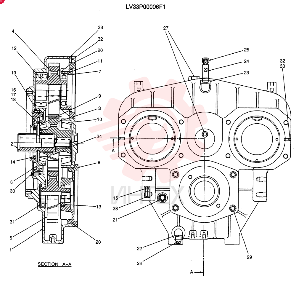 Power Divider Assembly; Incls. Ref. 1-34