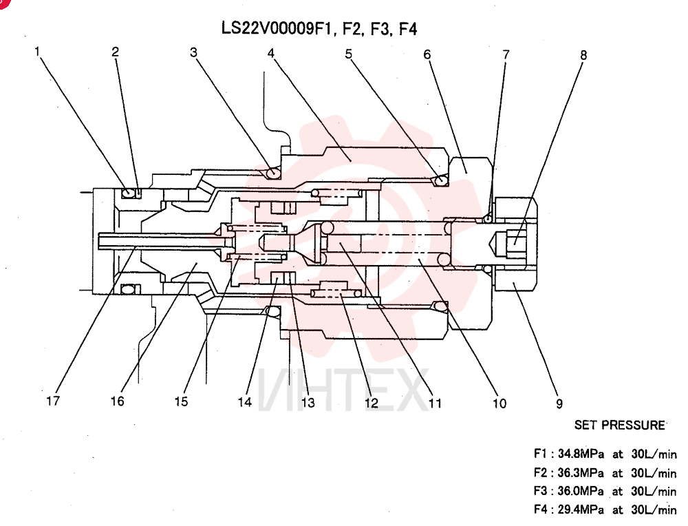 VALVE PRESSURE RELIE LS22V00009F1