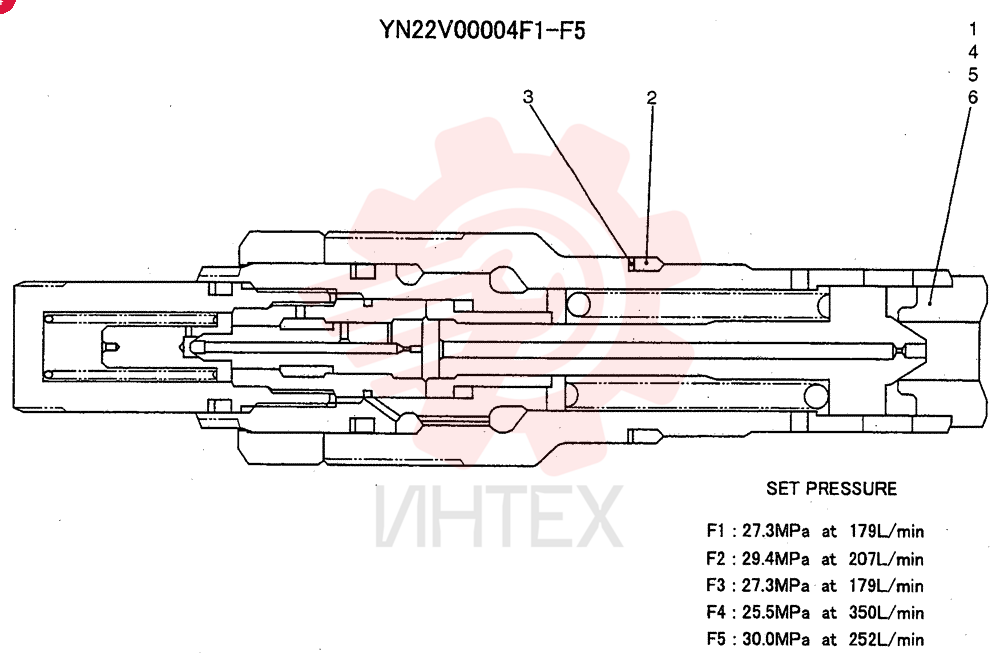 VALVE PRESSURE RELIE YN22V00004F1