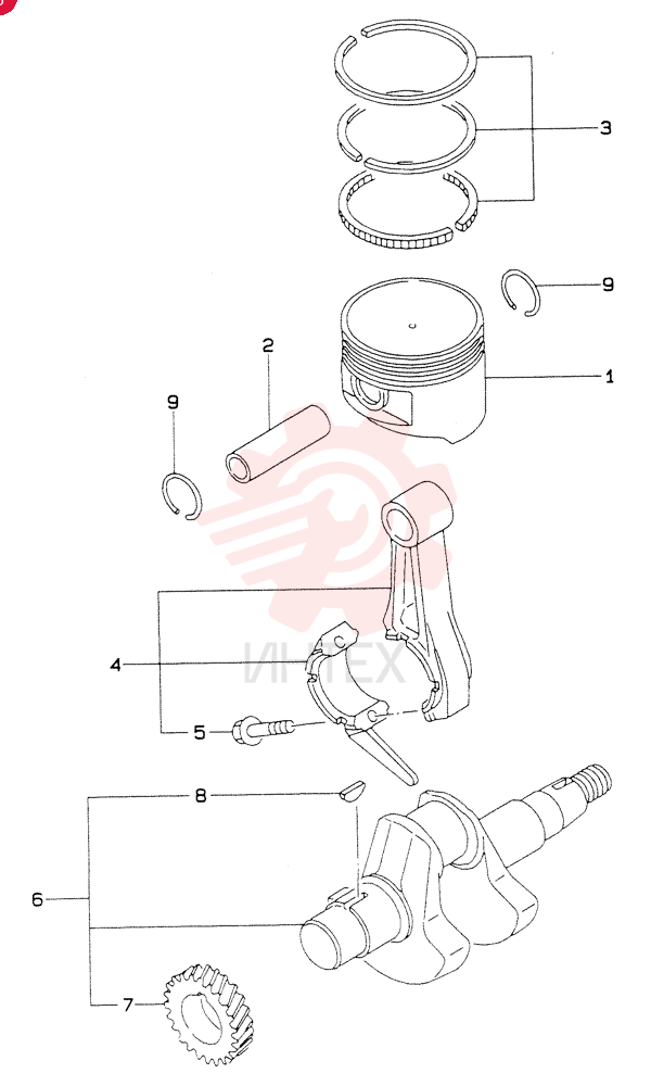 PISTON-ENGINE Q5130012-132XX