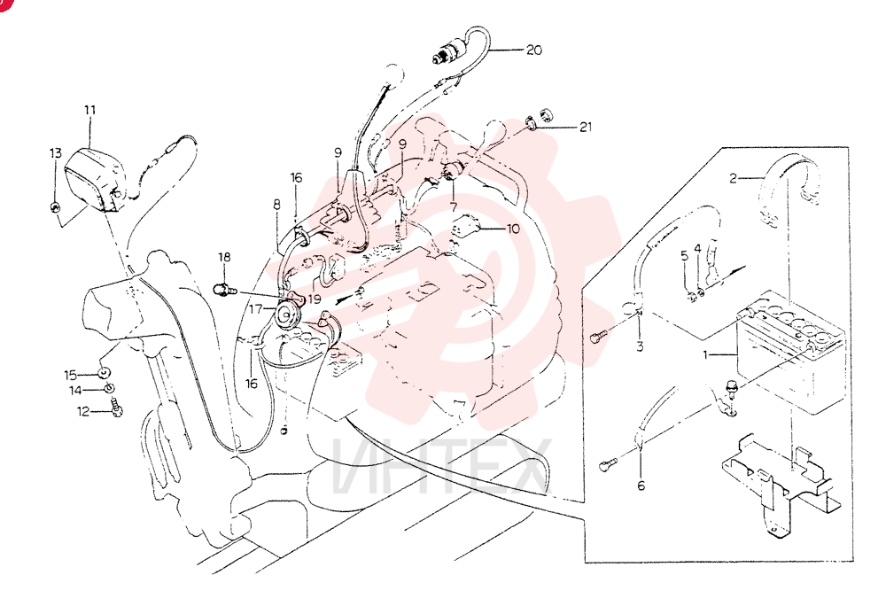 Схема (SS60) - COMPACT EXCAVATOR ASN PS00101 (1/90-12/06) QP103621-2200