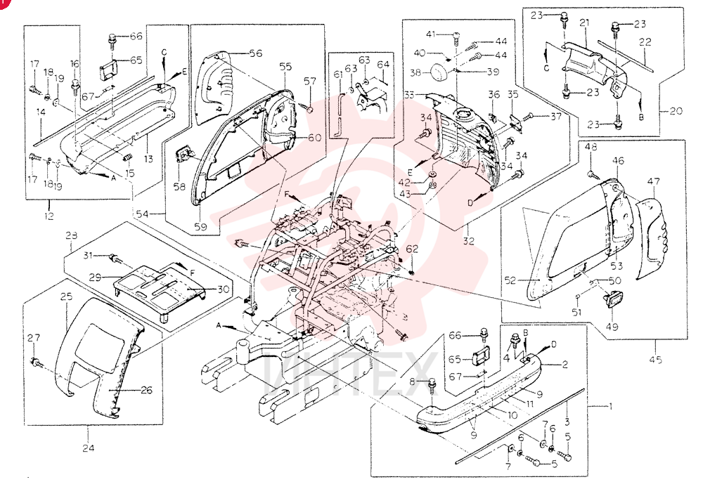 Схема (SS60) - COMPACT EXCAVATOR ASN PS00101 (1/90-12/06) QP103101-5000
