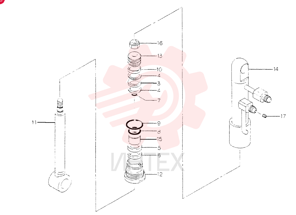 Схема (SS60) - COMPACT EXCAVATOR ASN PS00101 (1/90-12/06) QP103731-2801