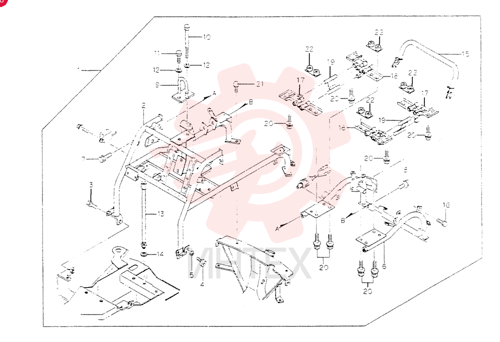 Схема (SS60) - COMPACT EXCAVATOR ASN PS00101 (1/90-12/06) QP103602-5000
