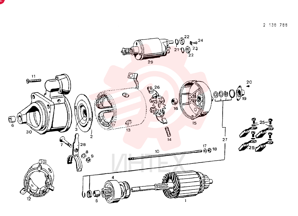 PARTS START MOTOR