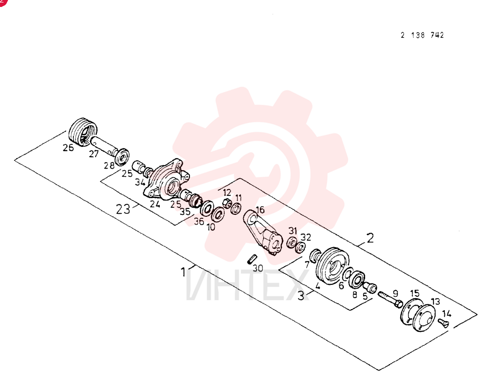 TENSIONING ROLLER 2138742