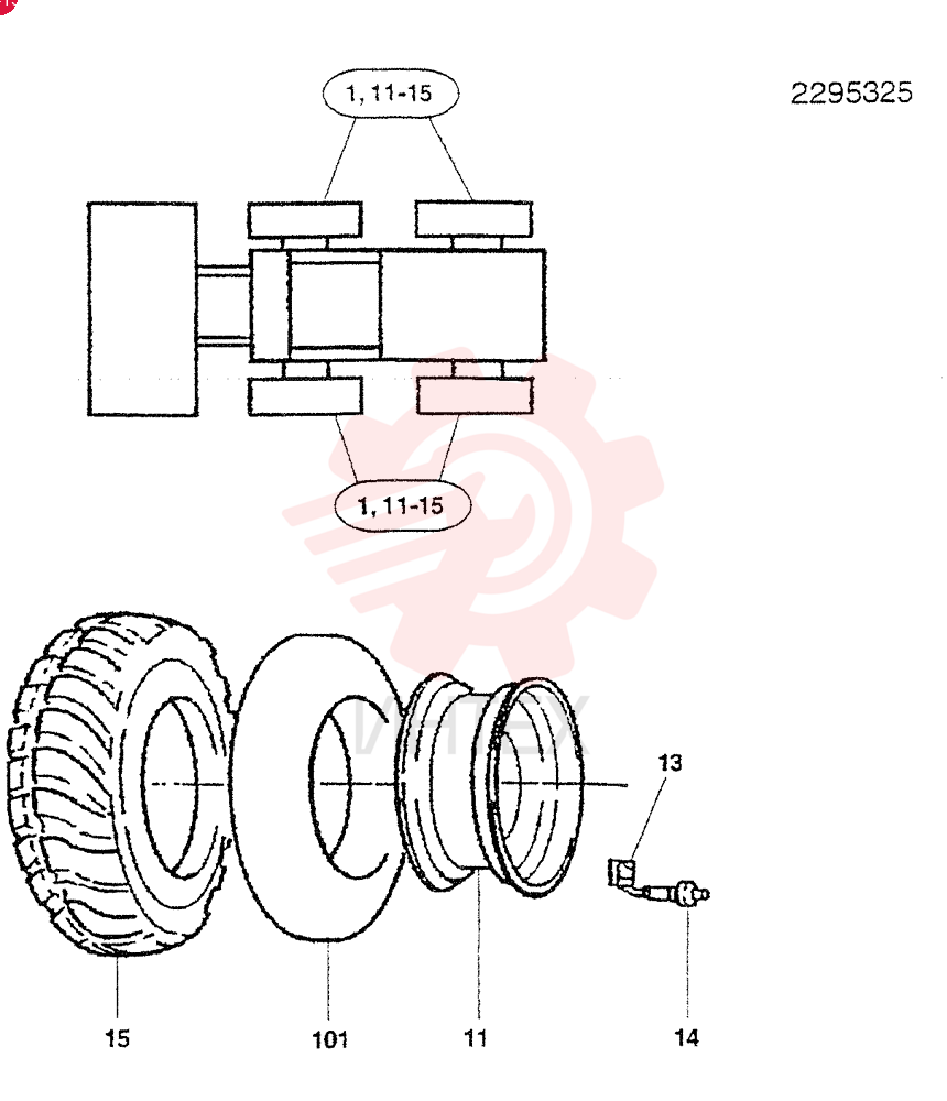 WHEEL AND TIRE 2295325
