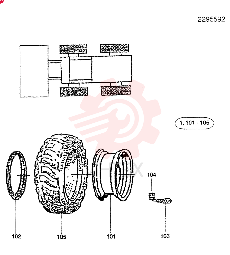 WHEEL AND TIRE