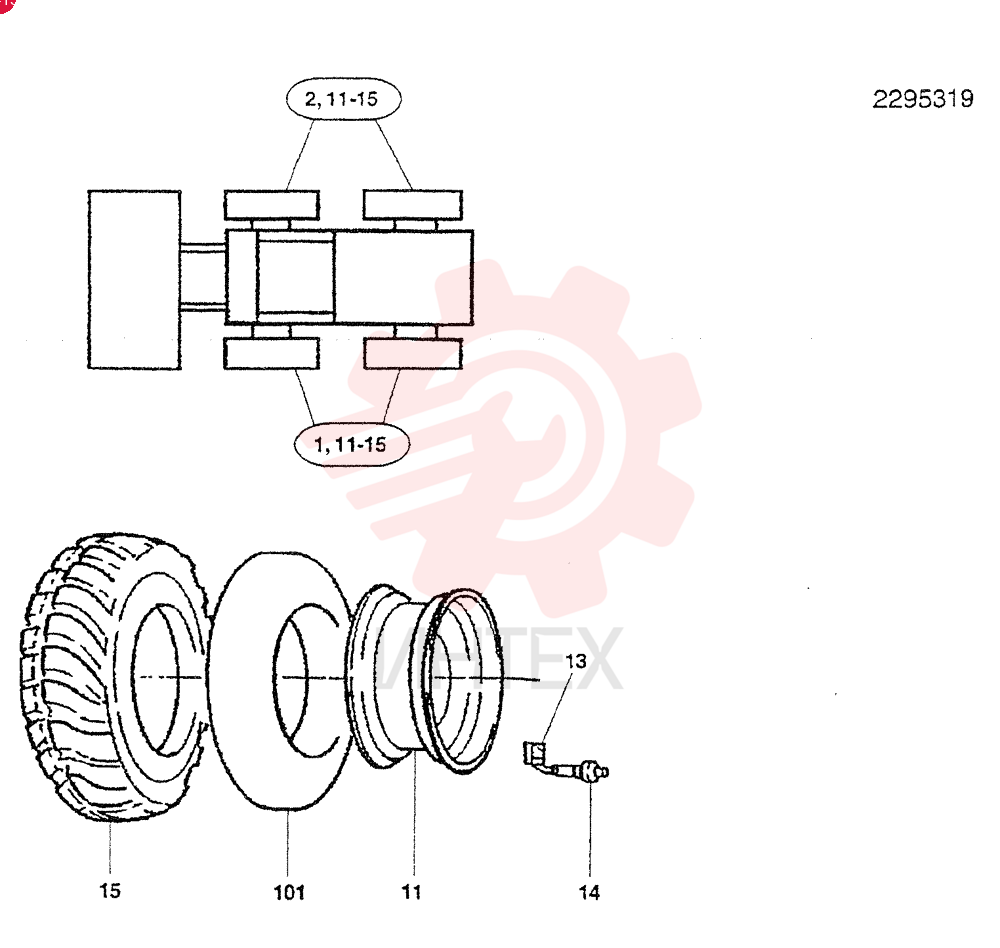 WHEEL AND TIRE 2295319