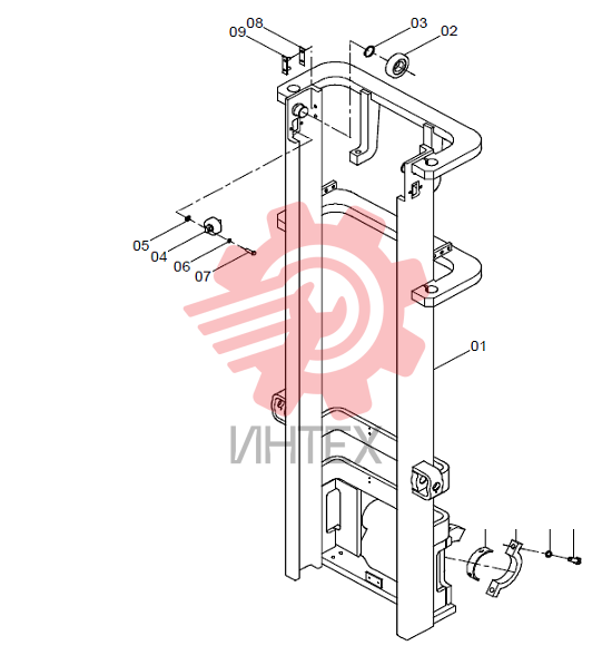Мачта внешняя (2-STAGE 4.5M REINFORCING MAST)