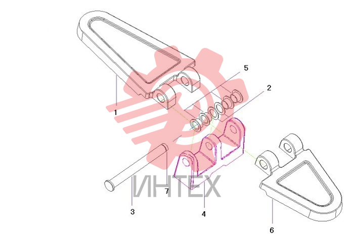 Петля дверная 22C0708 000