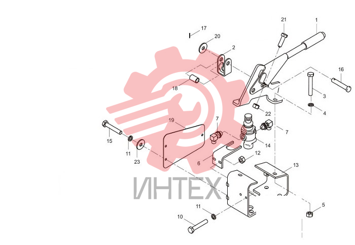 Тормоз ручной в сборе 45C0020_007_00