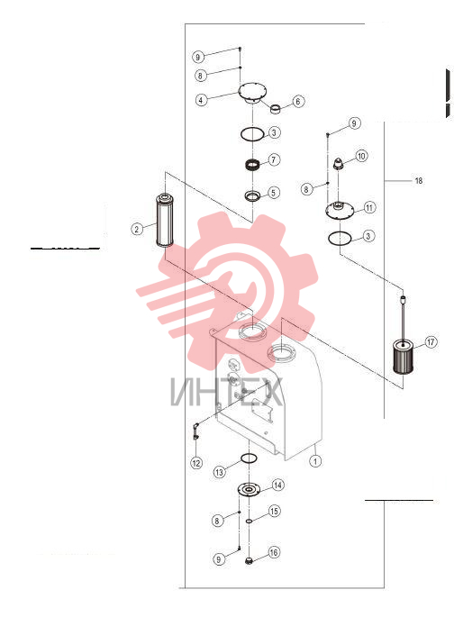 Бак гидравлический 21C0908 000 00