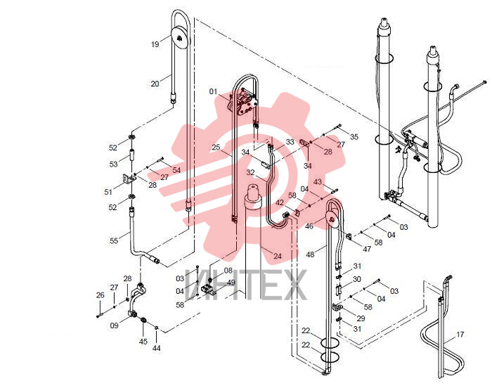 Система гидравлическая 11E1018(B)