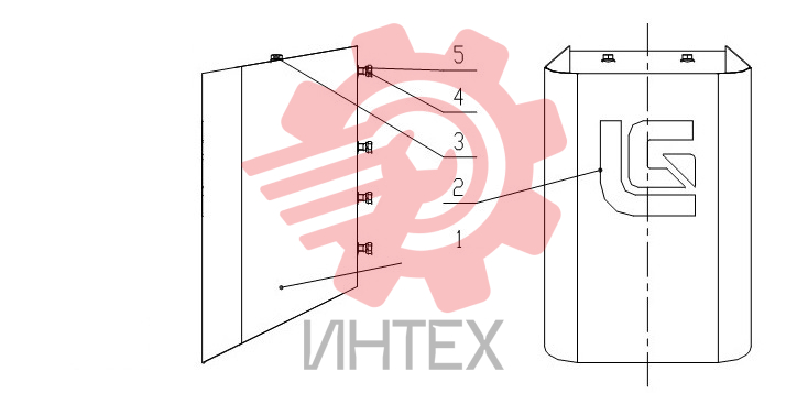 Противовес передний 45E1554_001_00