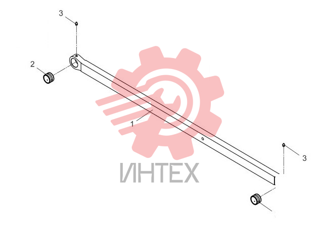 Рычаг наклона колеса в сборе 24C0144_003_00