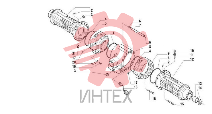 Корпус оси 41C0137 1 000
