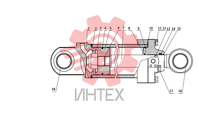 Цилиндр наклонный 10C0024