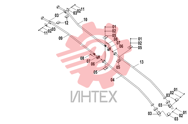 Устройство вспомогательное рабочего трубопровода 11E1256(B)