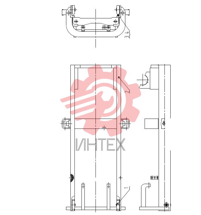 Рама наружная дверная в сборе 43C0558 001