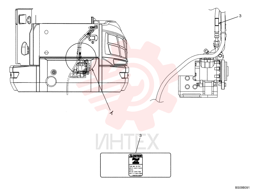 Схема (E50BSR) - COMPACT CRAWLER EXCAVATOR TIER 4 (NA) - ASN PJ06-08001- (N8TN82068-) (1/08-) PH20T01102P1
