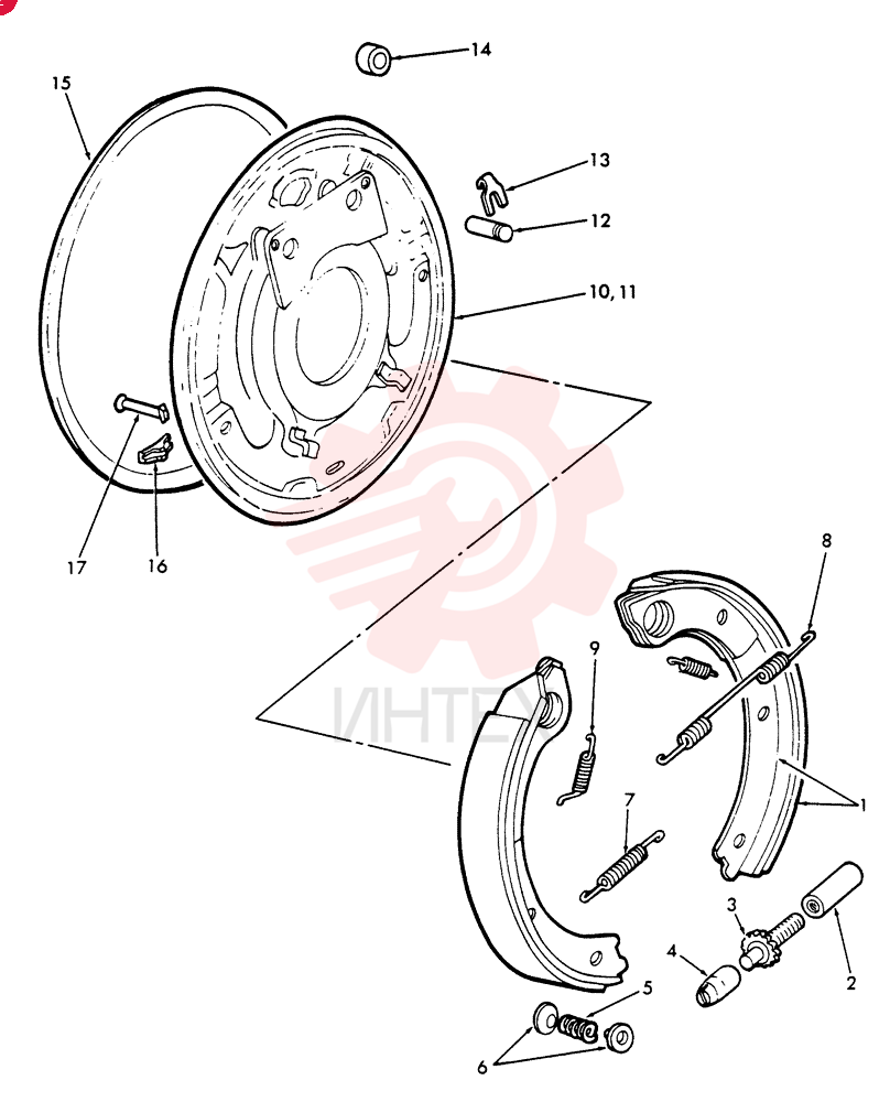 BRAKE SHOE NCA2218B