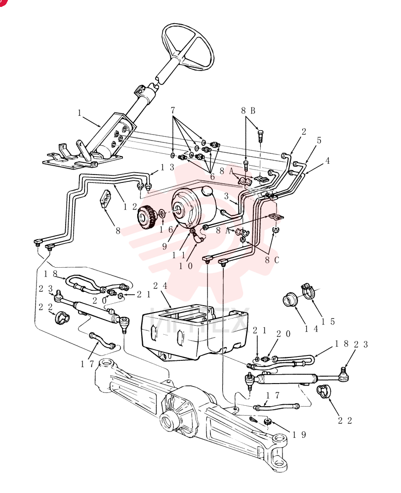 STEERING ASSY E7NN3R552BD12L (1)
