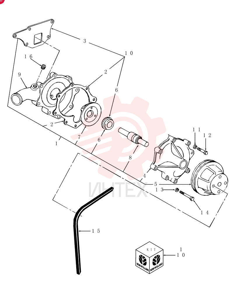 WATER PUMP 87800115