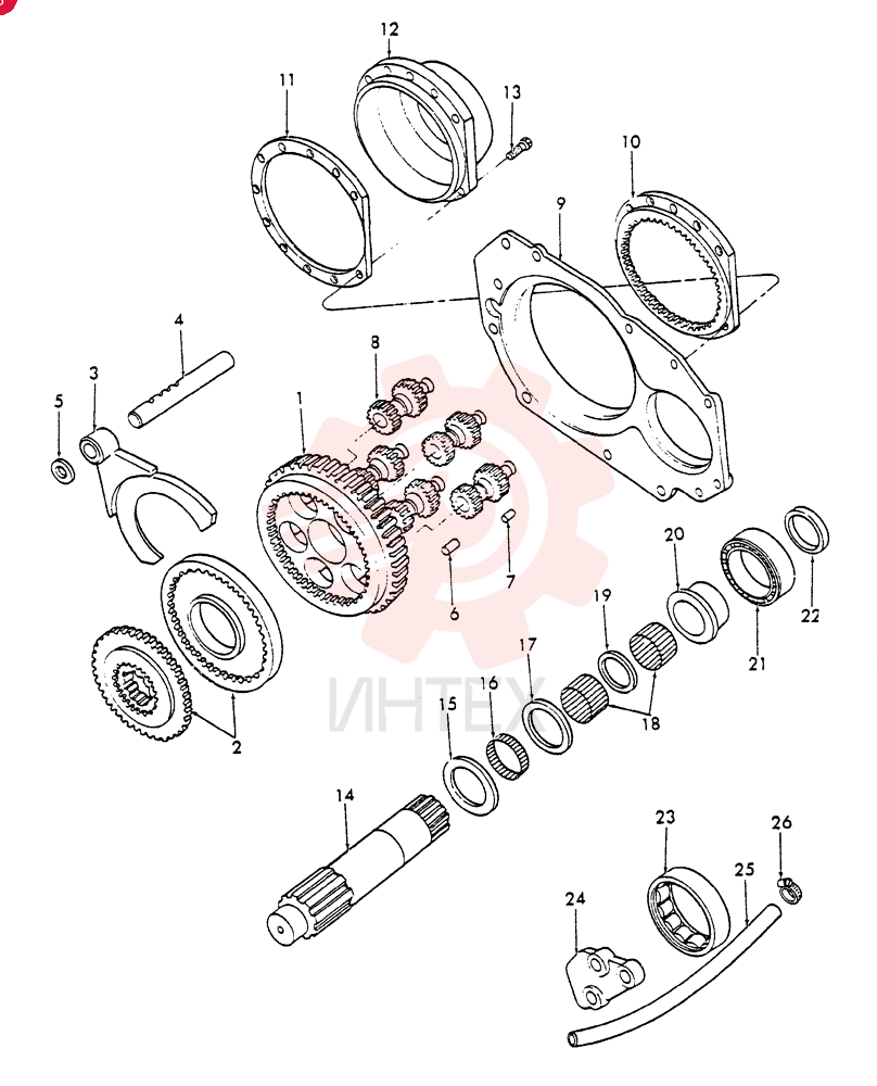 GEAR REDUCTION UNIT FT0707C373A