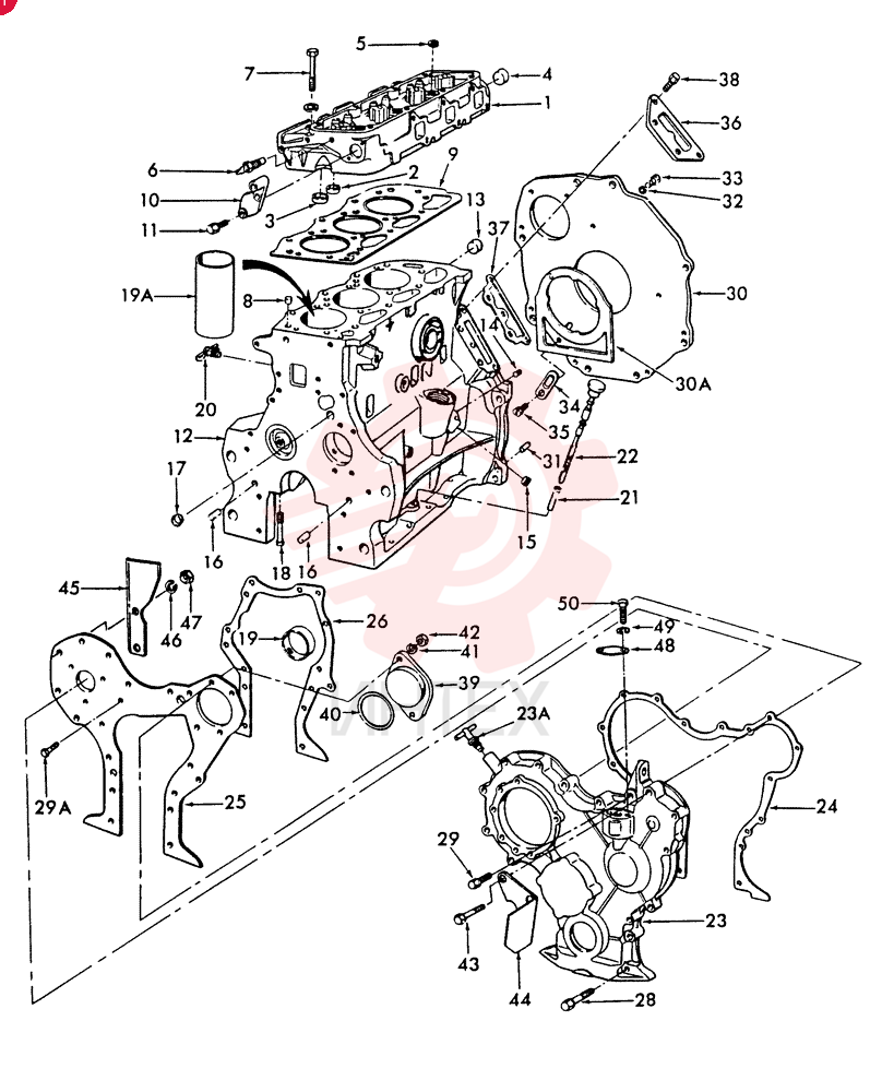 SHORT ENGINE E6NN6009AXA