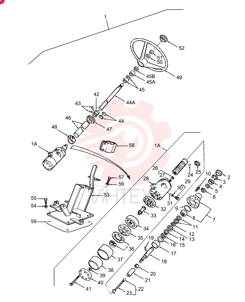 STEERING ASSY E7NN3R552BD12L (2)