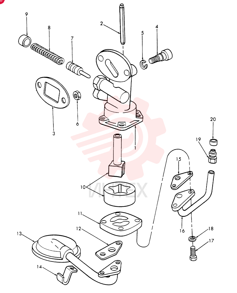 ENGINE OIL PUMP D1NL6600A (2)