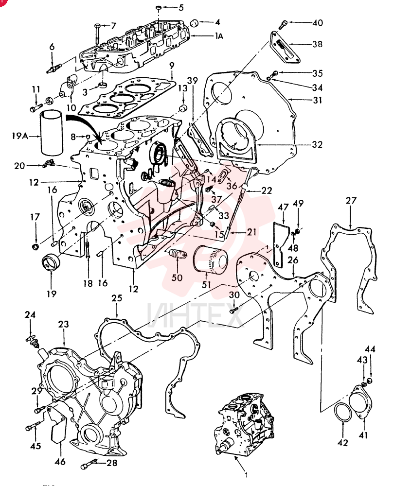 SHORT ENGINE E6NN6009AXA