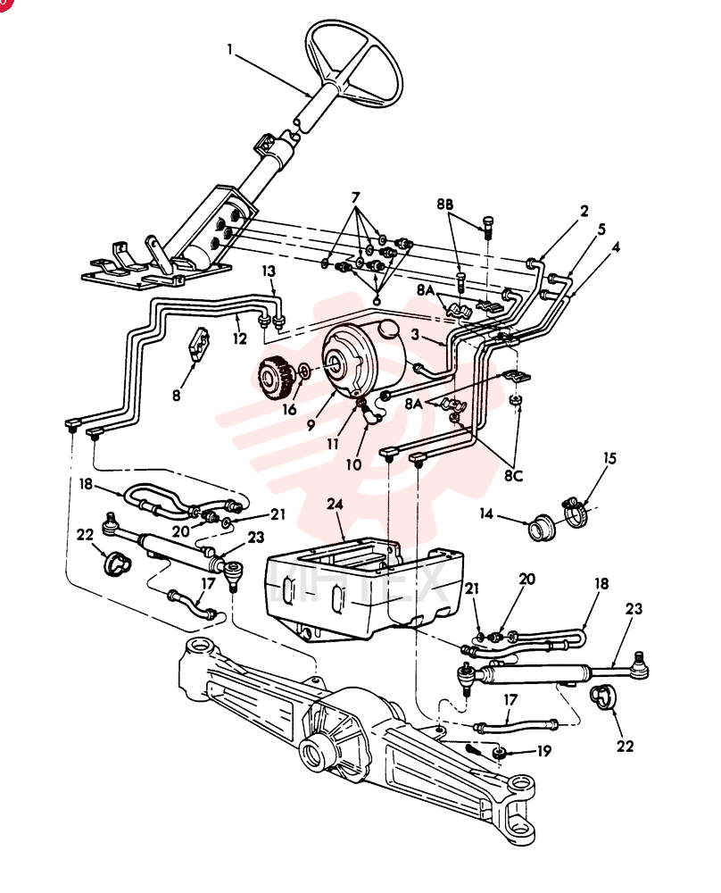 STEERING ASSY E3NN3R552GA11L (1)