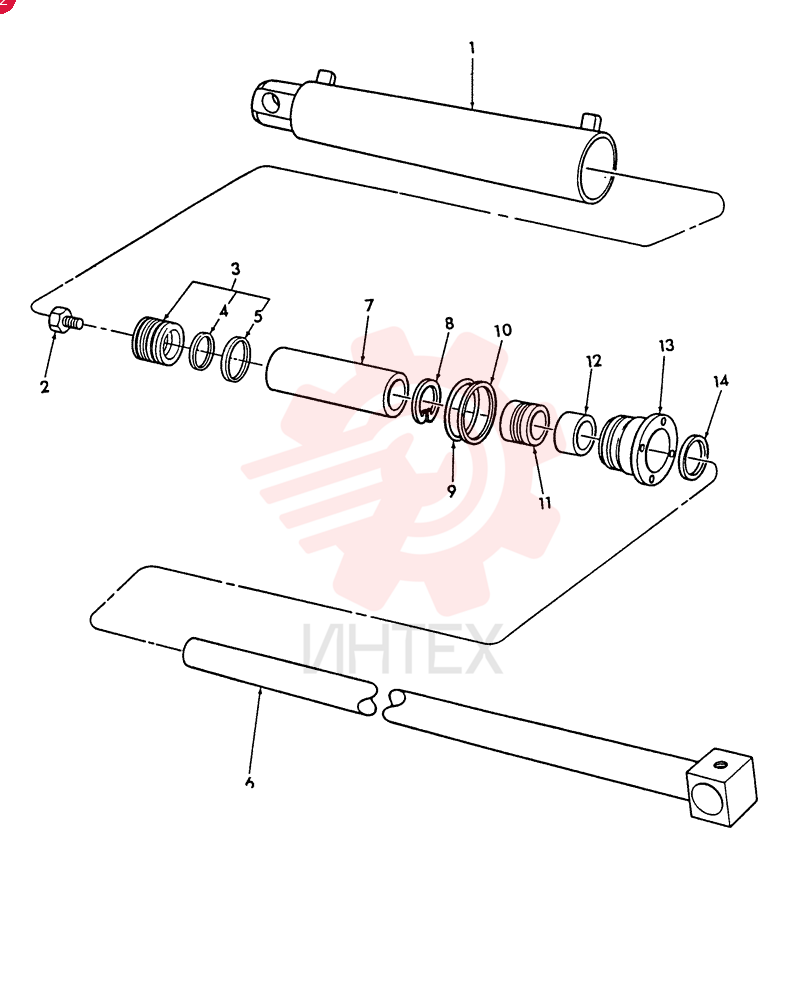 HYDRAULIC CYLINDER E4NNC492AA