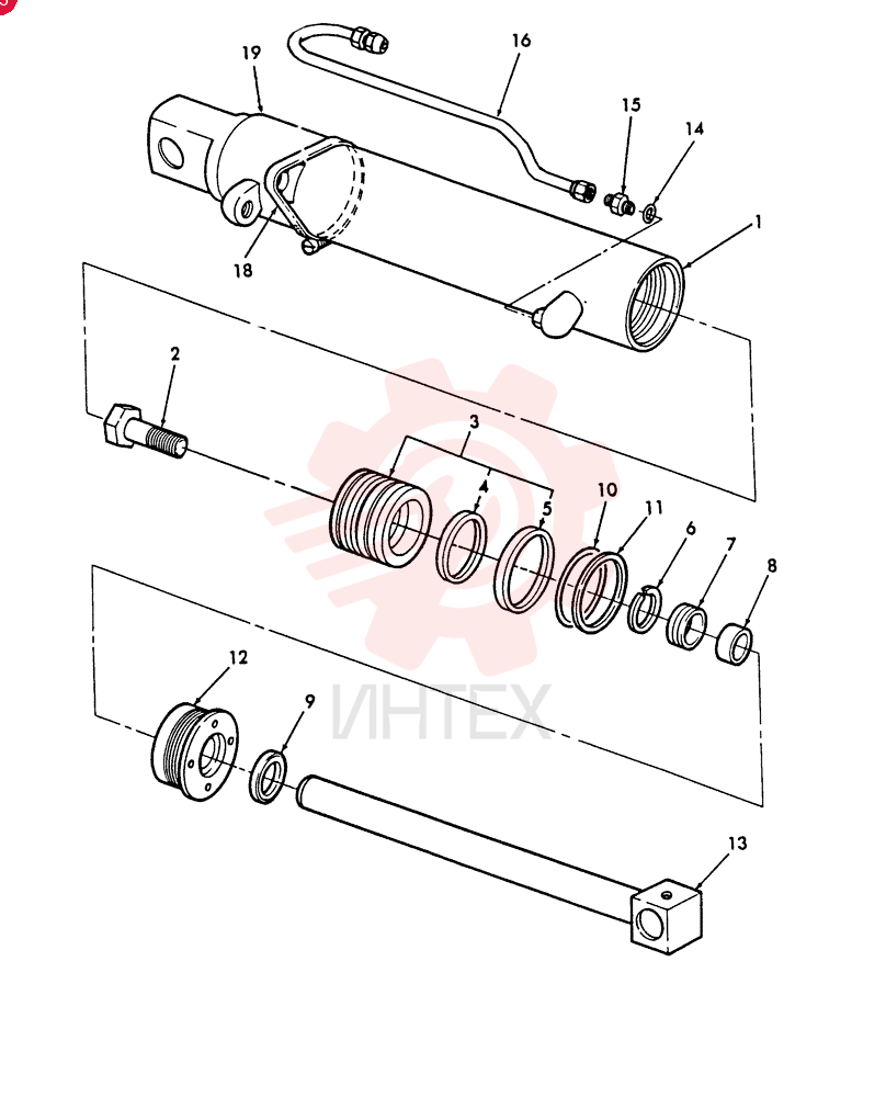HYDRAULIC CYLINDER E4NNB580AA