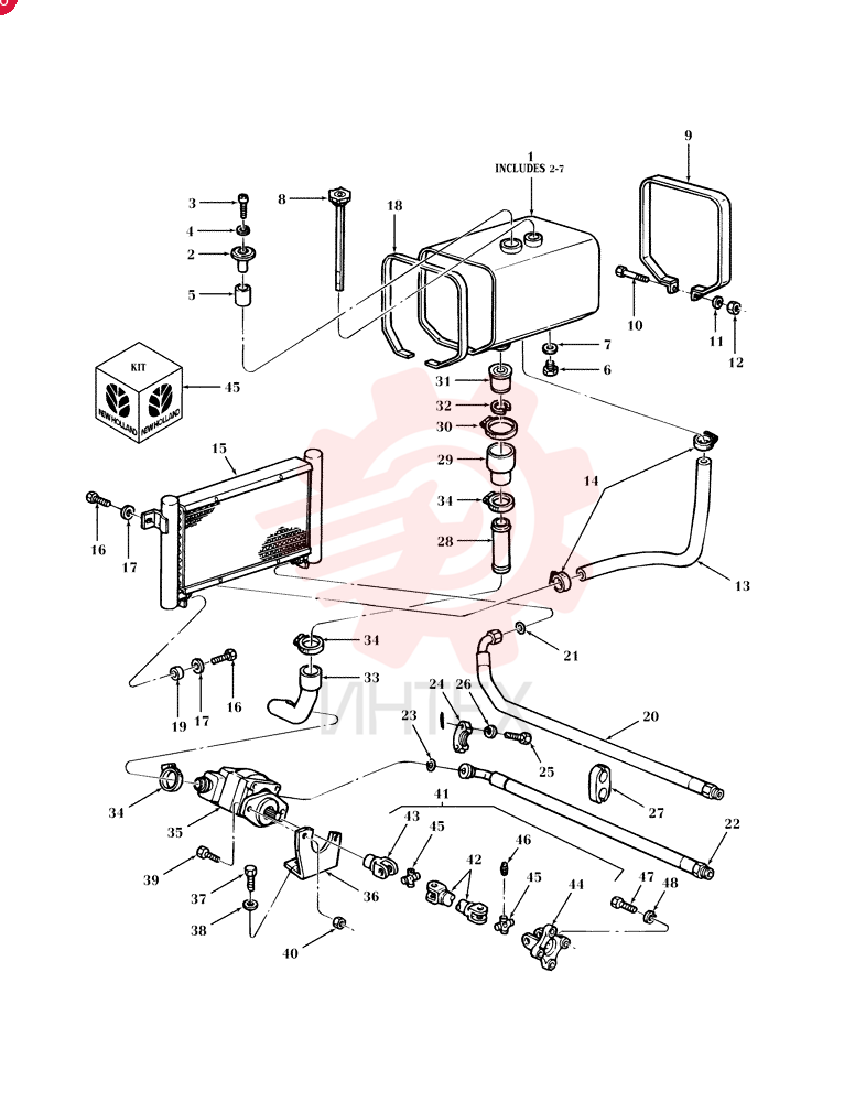 RESERVOIR ASSY. E7NN875AA (2)